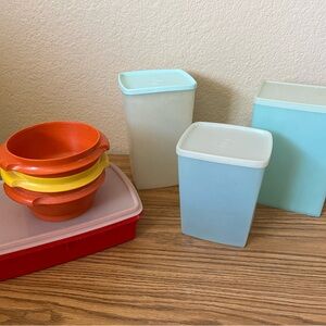 Colorful Vintage Tupperware lot
